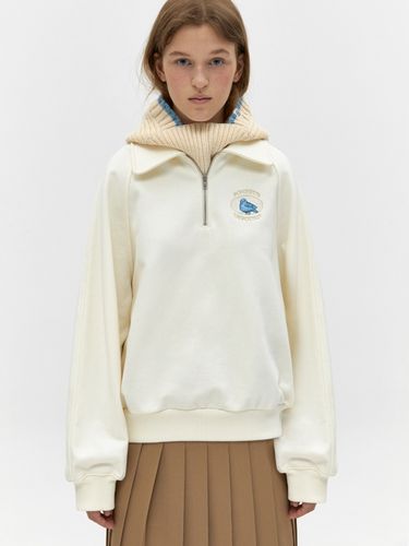 Blue Bird Half Zip-up Sweatshirt - DEPOUND - Modalova