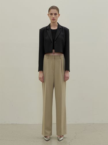 Signature Tuck Wide Long Pants_3 Colors - Atelier Nain - Modalova