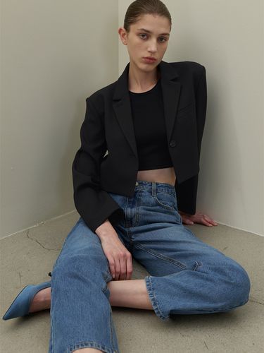 New Normal Slim Straight Denim Pants - Atelier Nain - Modalova