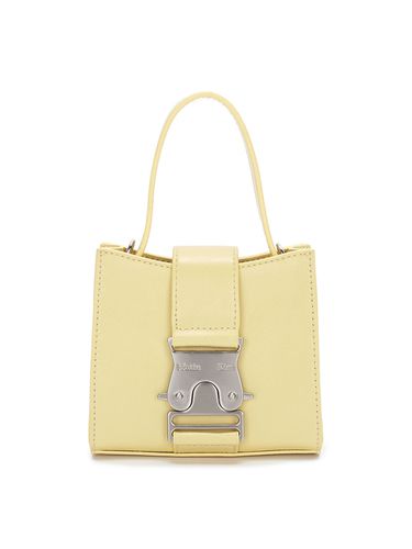 Square Mini Leather Buckle Bag_Yellow - Matin Kim - Modalova