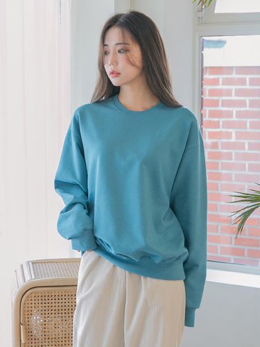 Basic French Terry Relaxed Fit Sweatshirt - alvinclo - Modalova