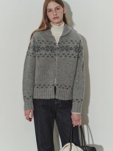 Unisex Cowichan Cardigan_Melange Grey - Dunst for WOMEN - Modalova