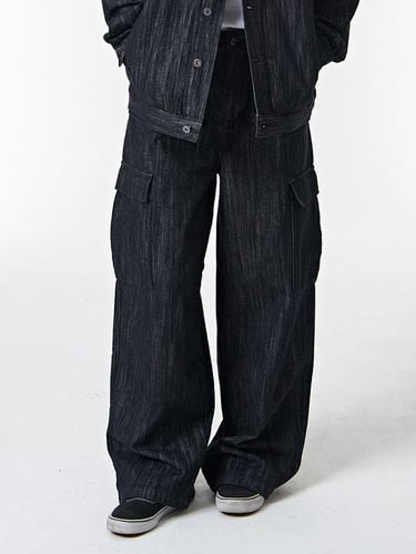 D504 Moss Slub Two-Tuck Set-Up Denim Pants _ - DEEP SENSE - Modalova