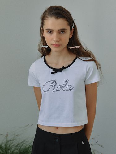 Rola Ribbon Neck Half T Shirts - ROLAROLA - Modalova