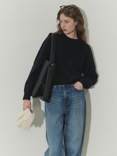 Unisex Shaggy Sweater_Navy - Dunst for WOMEN - Modalova