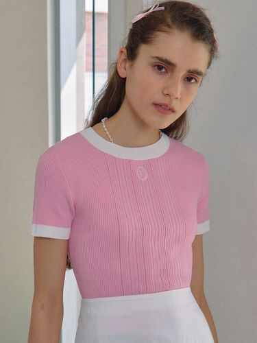 Small Logo Half Knit - Pink - ROLAROLA - Modalova