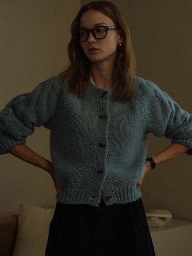 Raglan Sleeve Toggle Cardigan_Sky Blue - KNOWN BETTER - Modalova