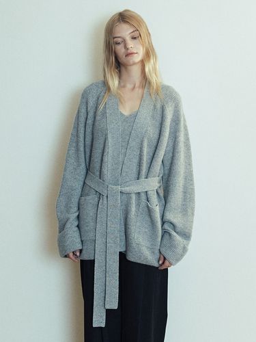 Comfort] Oversized Belted Cardigan_2 colors - FRONTROW - Modalova