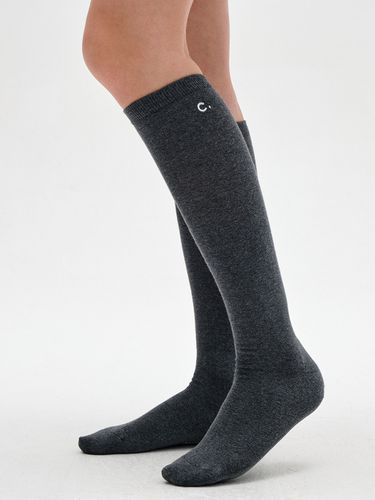 Logo Knee Socks_Charcoal - CLOVE - Modalova