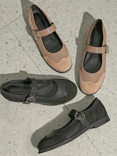 Monteo Mary Jane Flat Shoes - LOWFLOW - Modalova