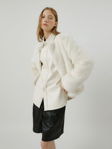 Delma Daily Easy Fur Jacket (White) - molliolli - Modalova