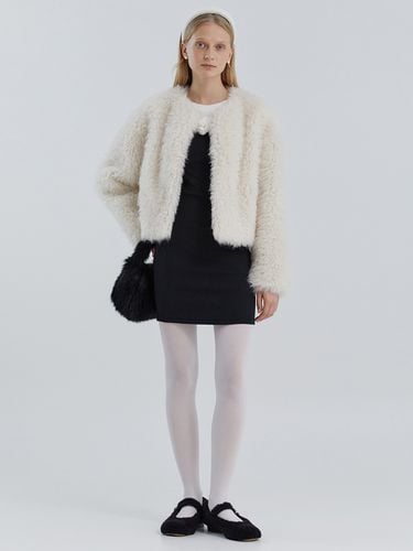 Fleece Curly Fur Jacket - molliolli - Modalova