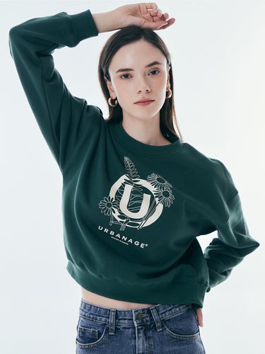 W Flower Sweatshirt _ 3 Colors - URBANAGE - Modalova