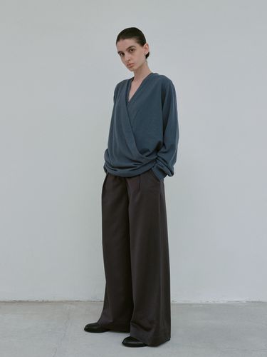 Wide Belt Trouser_Taupe Gray - MOIA - Modalova