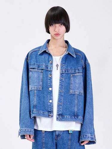 Cover P Denim Jacket _ Blue - LA MER MA MAISON - Modalova