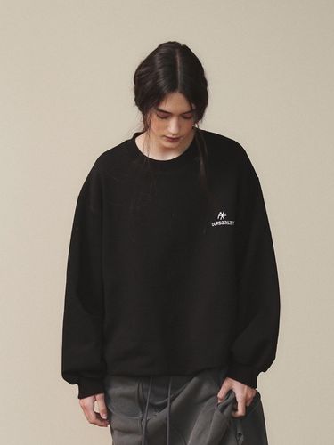 Shirring Overfit SweatShirt - Black - oursaalty - Modalova