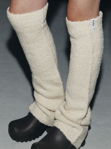 Boucle Knit Leg Warmer - Porta - Modalova