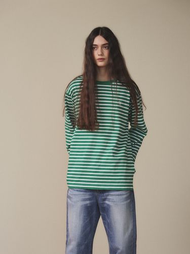 Vintage Stripe T-Shirt - Green - oursaalty - Modalova