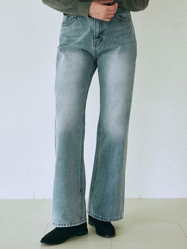 Semi Bootcut Straight Pants_Light Blue - YAN13 - Modalova