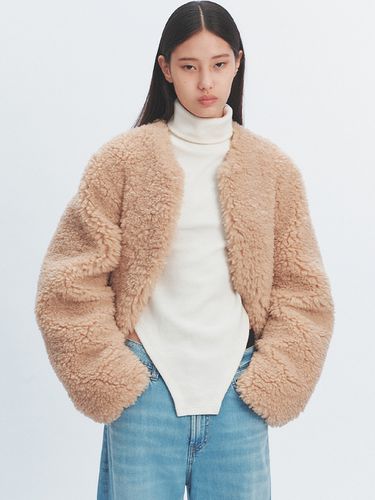 Roze Shearing jacket (Beige) - HAVELESS - Modalova