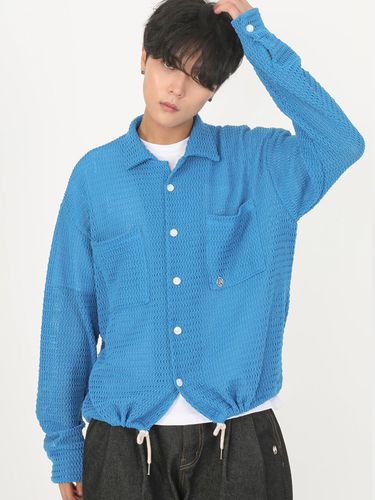 Pharrell Signature String Shirt_Blue - FANACULT - Modalova