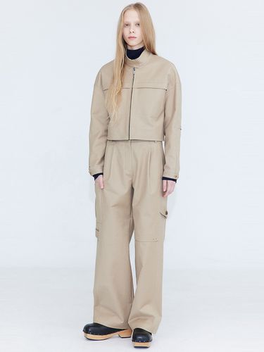 Cotton Cargo Pants - Beige - WNDERKAMMER - Modalova