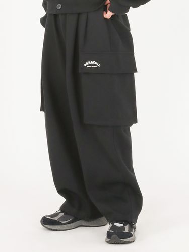 Soft Cargo Sweatpants_Black - FANACULT - Modalova