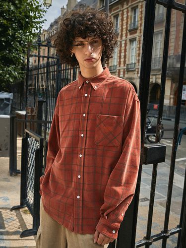 Corduroy Checkered Shirt (4 Color) - Fluke - Modalova