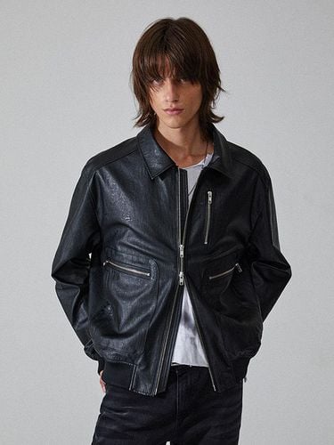 Oversized Aircraft Vegan Leather Padded Bomber - WEST GRAND BOULEVARD - Modalova