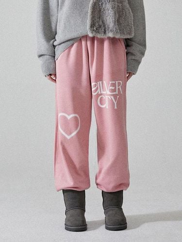 Wide-Leg Silver City Fleece Joggers _ - WEST GRAND BOULEVARD - Modalova