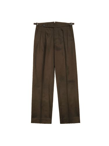 Reve Washed Cotton Trousers - Brown - SORTIE - Modalova