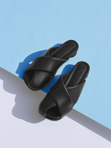 Ongly Cushion Cross Mules_Black - Finoacinque - Modalova