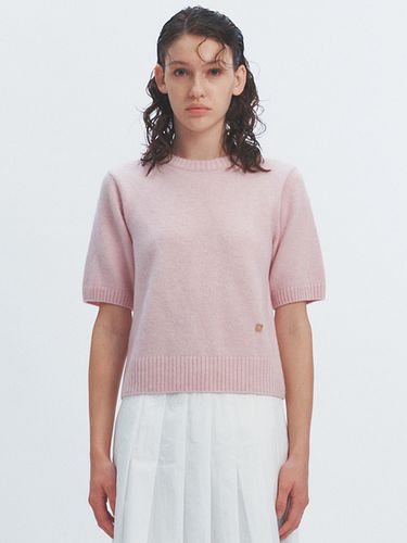 Sofy Alpaca Round Knit Top (Pink) - HAVELESS - Modalova