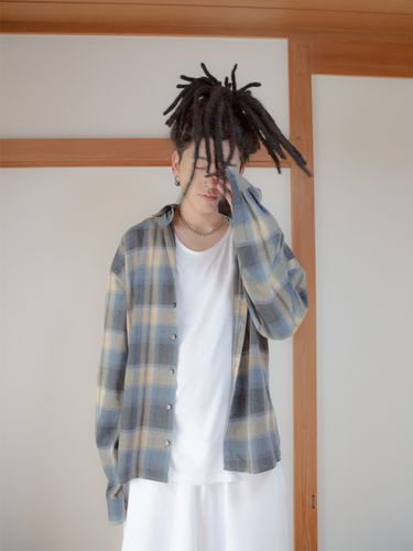 Oversized Flannel Check Shirt [] - GOZER - Modalova