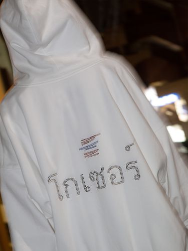 Oversized Thailand Biz Logo Hoodie Zip-up - GOZER - Modalova