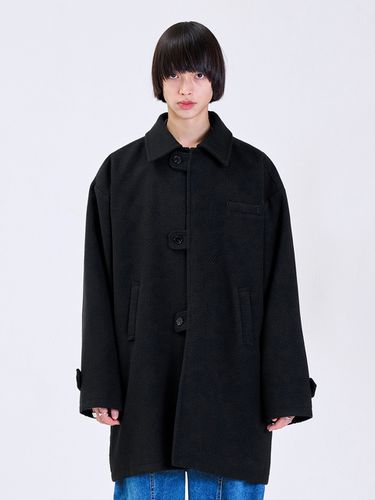 Cover Button Coat _ Black - LA MER MA MAISON - Modalova