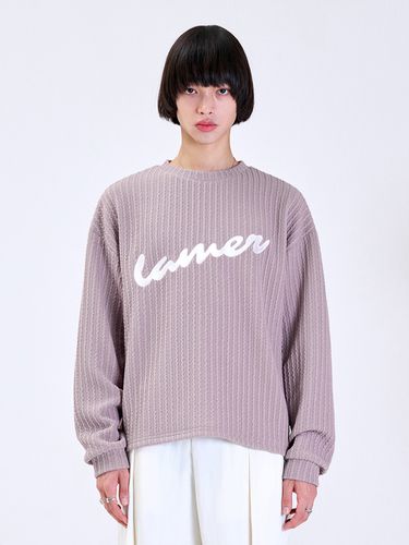 Needle Point Knit Sweater _ Violet - LA MER MA MAISON - Modalova