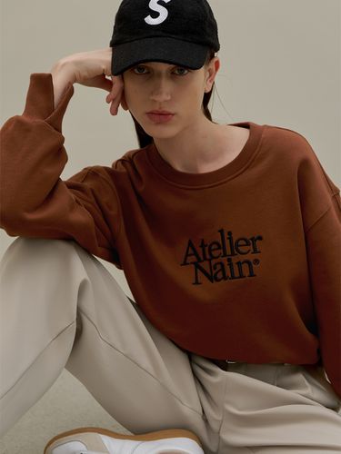 Graphic Crop Sweatshirt - Atelier Nain - Modalova