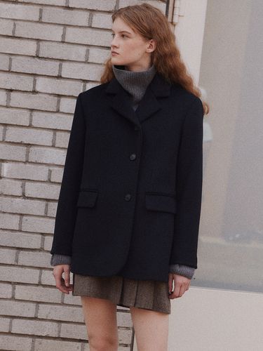 Tailored Wool Half Coat - FRRW - Modalova