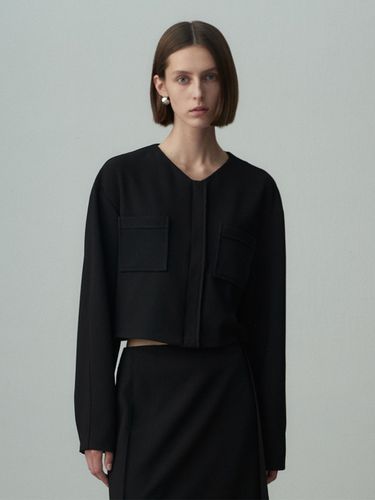 Crepe Cropped Jacket - RE RHEE - Modalova