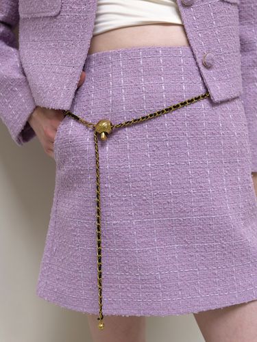 Evelyn Set-up A-line Tweed Skirt - Atelier Nain - Modalova