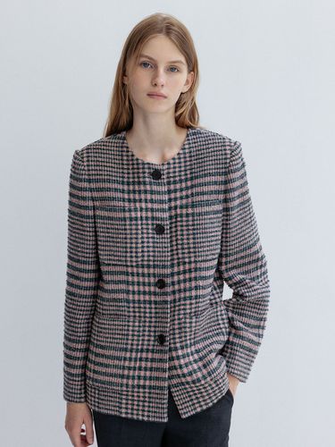 Checked Boucle Tweed Jacket - JOY GRYSON - Modalova