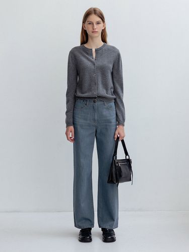 Washed Denim Wide Pants - JOY GRYSON - Modalova