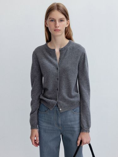 Wool Round Knit Cardigan - JOY GRYSON - Modalova