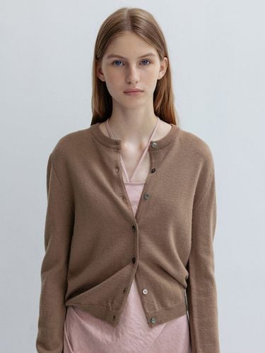 Wool Round Knit Cardigan - JOY GRYSON - Modalova