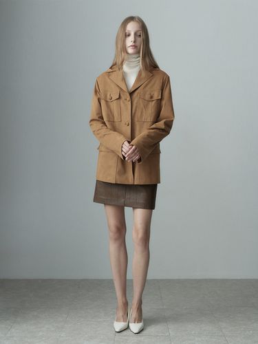 Cargo Pocket Suede Jacket - RE RHEE - Modalova