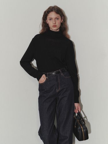 Essential Cashmere Turtleneck Sweater_Black - Dunst for WOMEN - Modalova