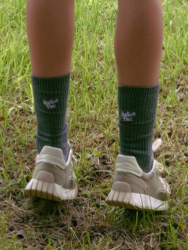 Unisex] Long Socks_Melange Grey - Studio & Parc - Modalova