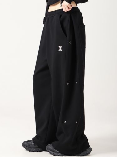 AV Snap Wide Pants_Black - AVANDRESS - Modalova