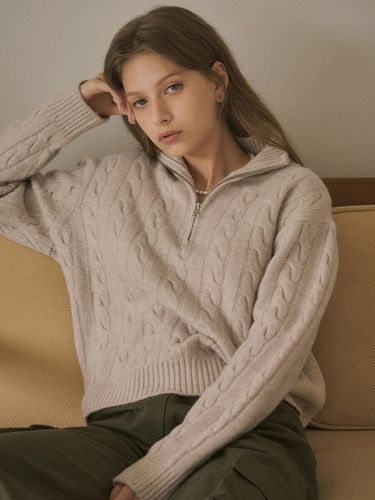 Wool Mixed Knit Sweater - Siyazu - Modalova